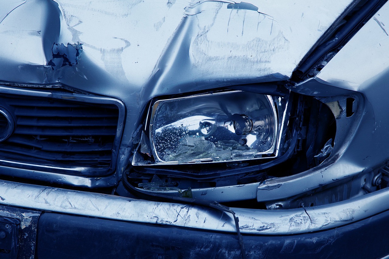 damaged car